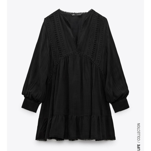 Zara TEXTURED WEAVE DRESS​ - Picture 3 of 5
